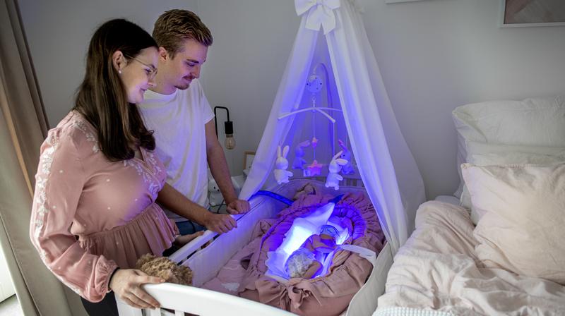 Ljusbehandling av gulsot hemma