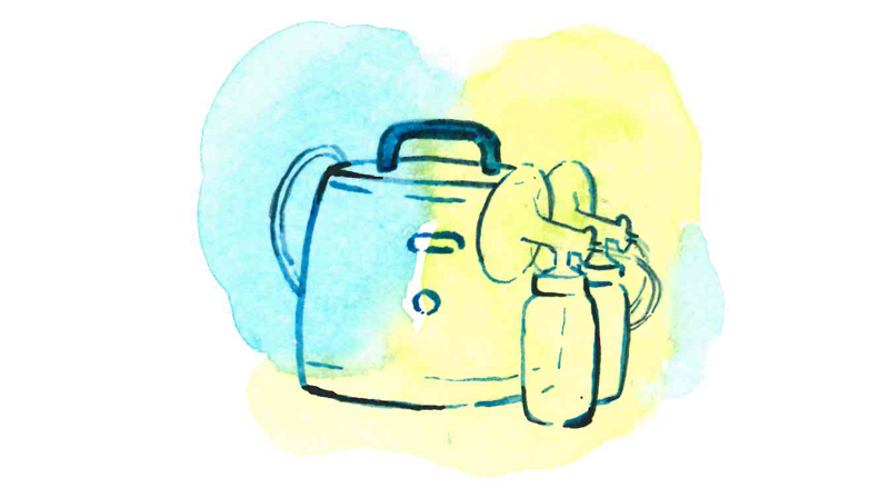Illustration. Bröstpump. 