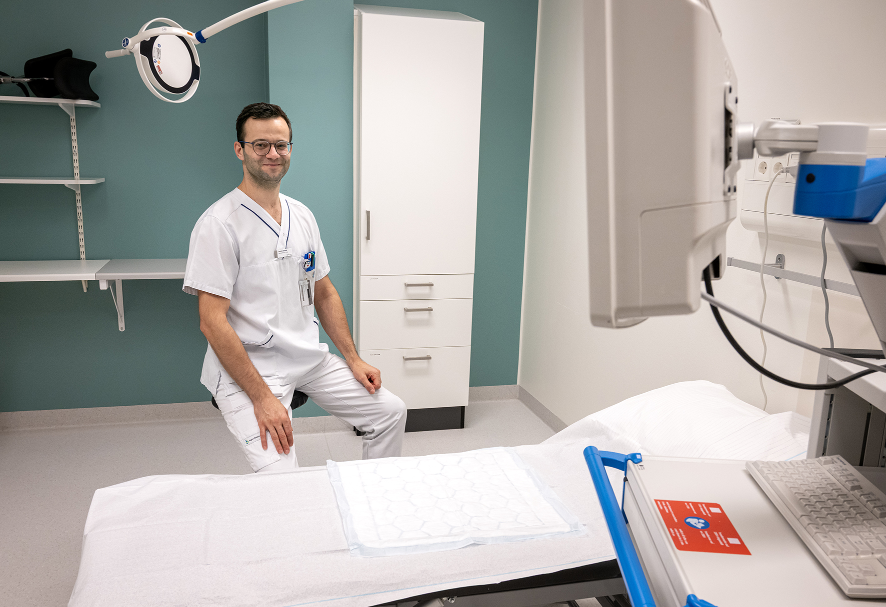 Bild på forskare vid urologen.